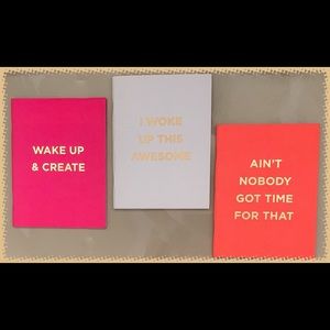 Brand New-George Stanley Set of 3 Lined Journals